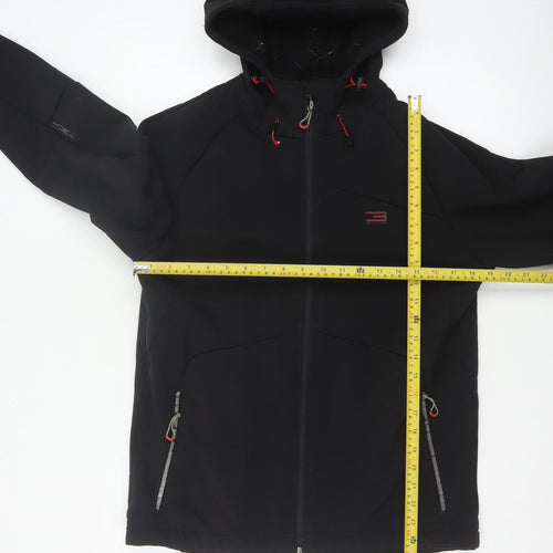 Jack & Jones Tech Men’s Black Small Hooded Softshell Jacket