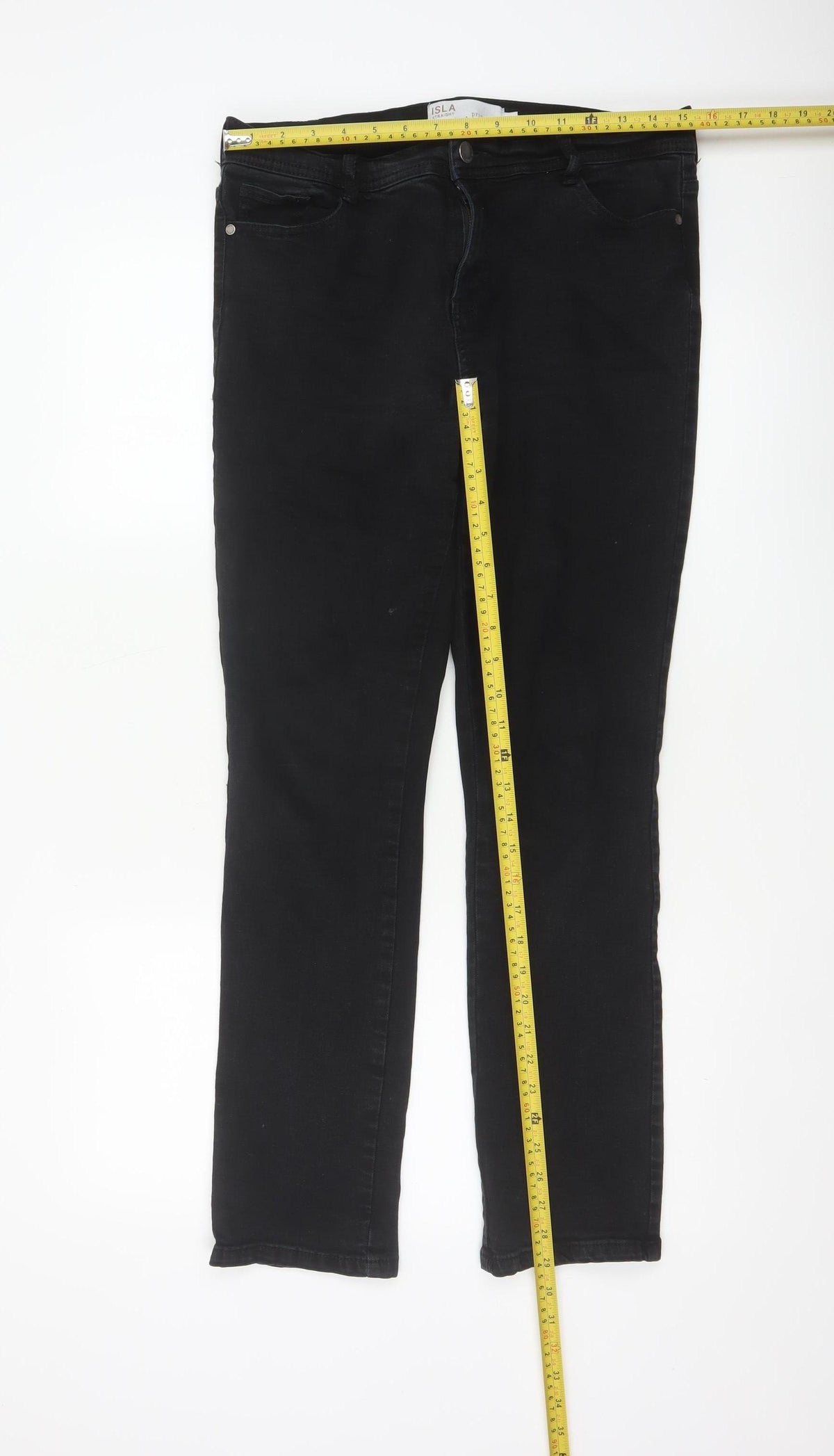 Principles Isla Straight Women’s Black Jeans UK 12 Regular Stretch