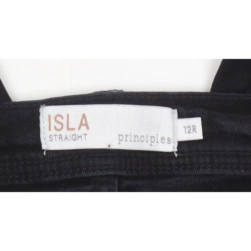 Principles Isla Straight Women’s Black Jeans UK 12 Regular Stretch