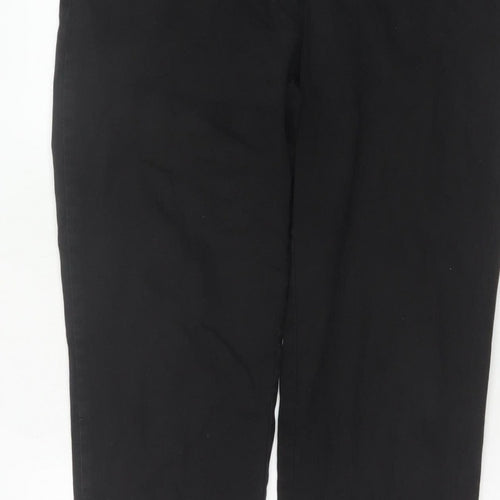 Jaeger Women’s Black Size 12 Straight Leg Sailor Button Trousers