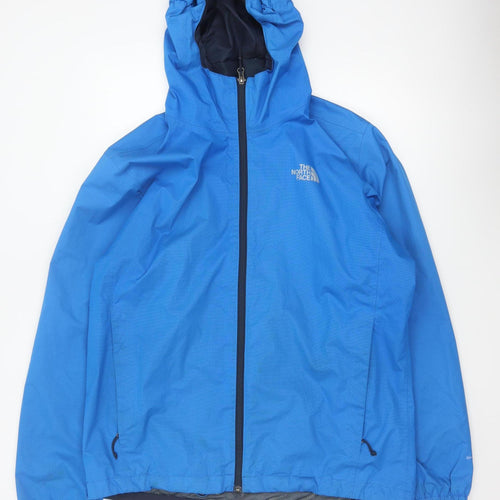 The North Face Men's Blue L DryVent Hooded Waterproof Windbreaker Jacket