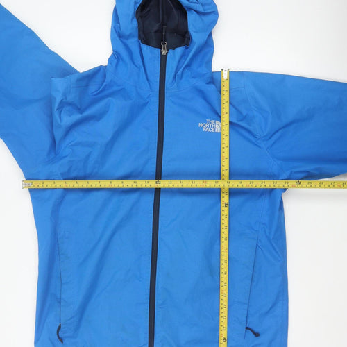 The North Face Men's Blue L DryVent Hooded Waterproof Windbreaker Jacket