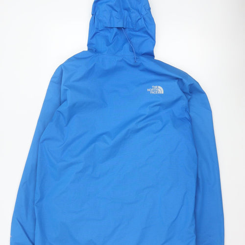 The North Face Men's Blue L DryVent Hooded Waterproof Windbreaker Jacket