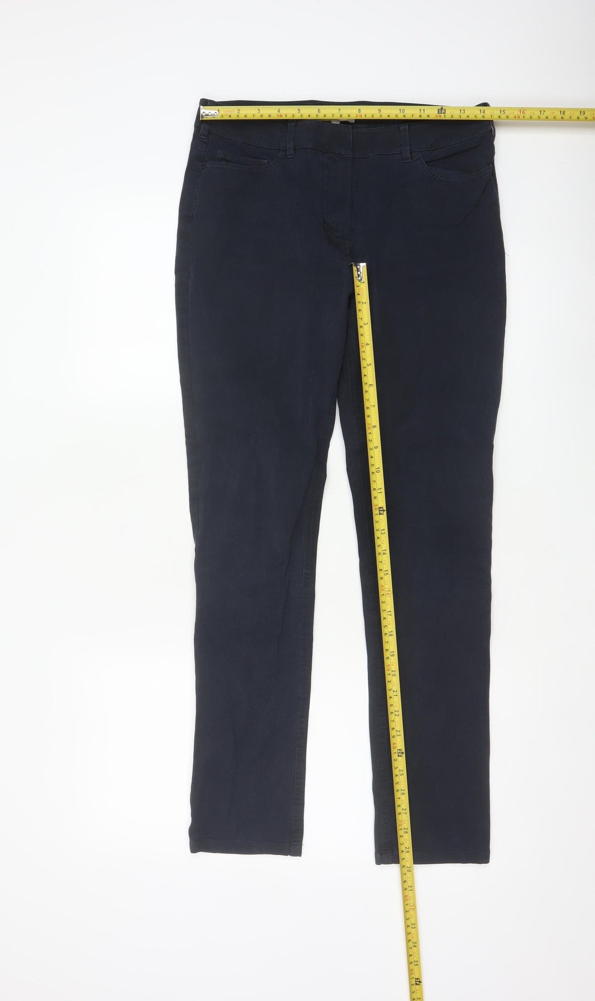 Hobbs Women Blue UK 10 Skinny Stretch Jegging Trousers Pockets