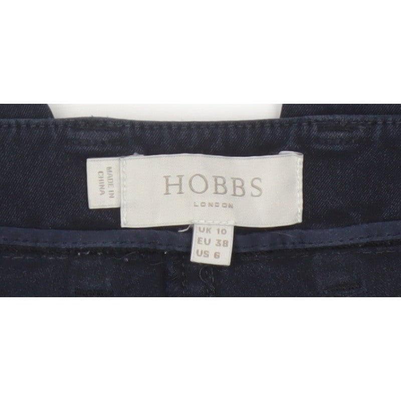 Hobbs Women Blue UK 10 Skinny Stretch Jegging Trousers Pockets