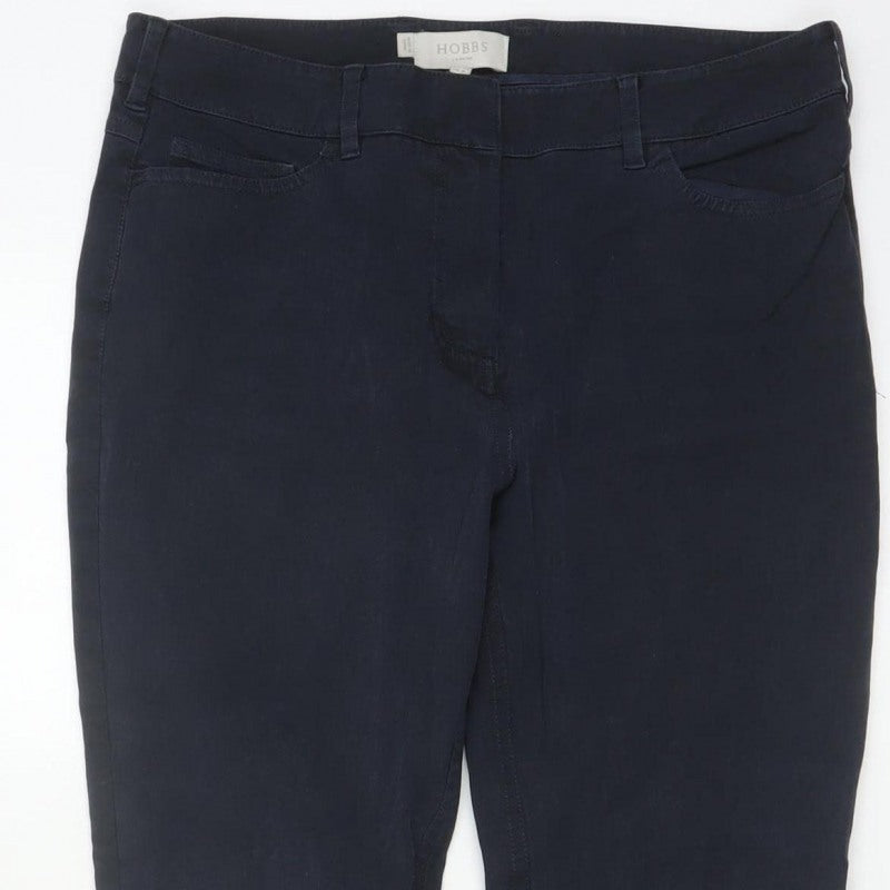 Hobbs Women Blue UK 10 Skinny Stretch Jegging Trousers Pockets
