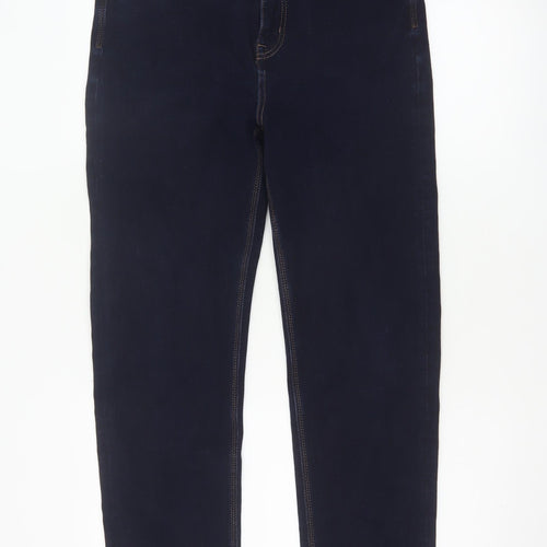 Marks & Spencer Women Blue UK 14 Short Magic Straight Stretch Jeans