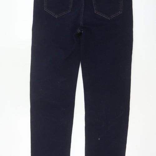 Marks & Spencer Women Blue UK 14 Short Magic Straight Stretch Jeans