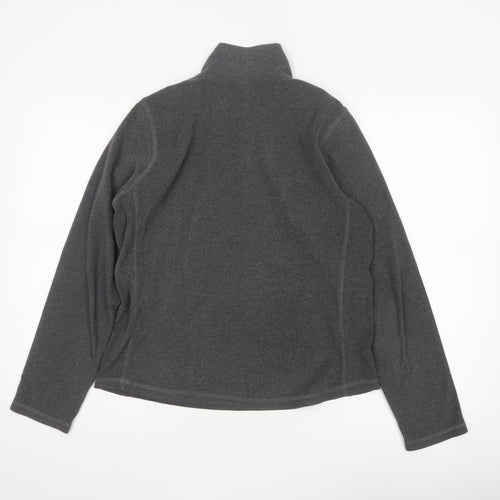 GAP Women Grey M Fleece 1/2 Zip Pullover Sweatshirt