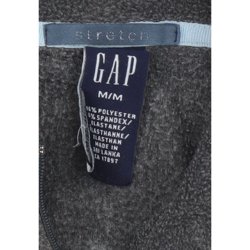 GAP Women Grey M Fleece 1/2 Zip Pullover Sweatshirt