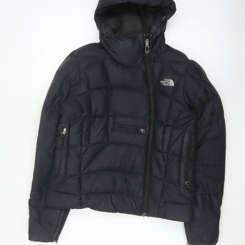 The North Face Women’s Black S Hooded Puffer Jacket Logo