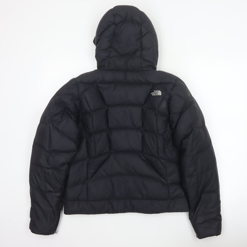 The North Face Women’s Black S Hooded Puffer Jacket Logo