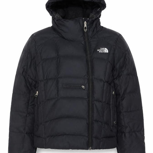 The North Face Women’s Black S Hooded Puffer Jacket Logo