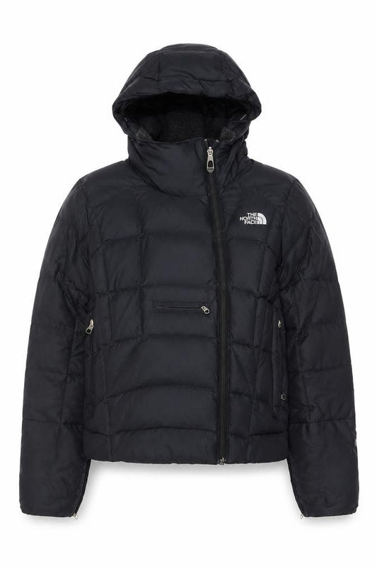 The North Face Women’s Black S Hooded Puffer Jacket Logo