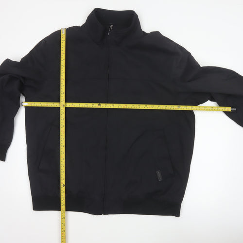 Bosideng Men’s Black XL Bomber Jacket Full Zip Stand Collar