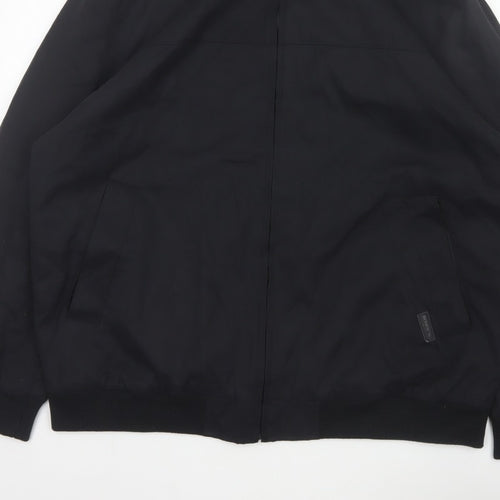 Bosideng Men’s Black XL Bomber Jacket Full Zip Stand Collar