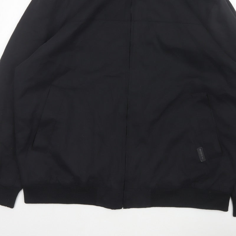Bosideng Men’s Black XL Bomber Jacket Full Zip Stand Collar