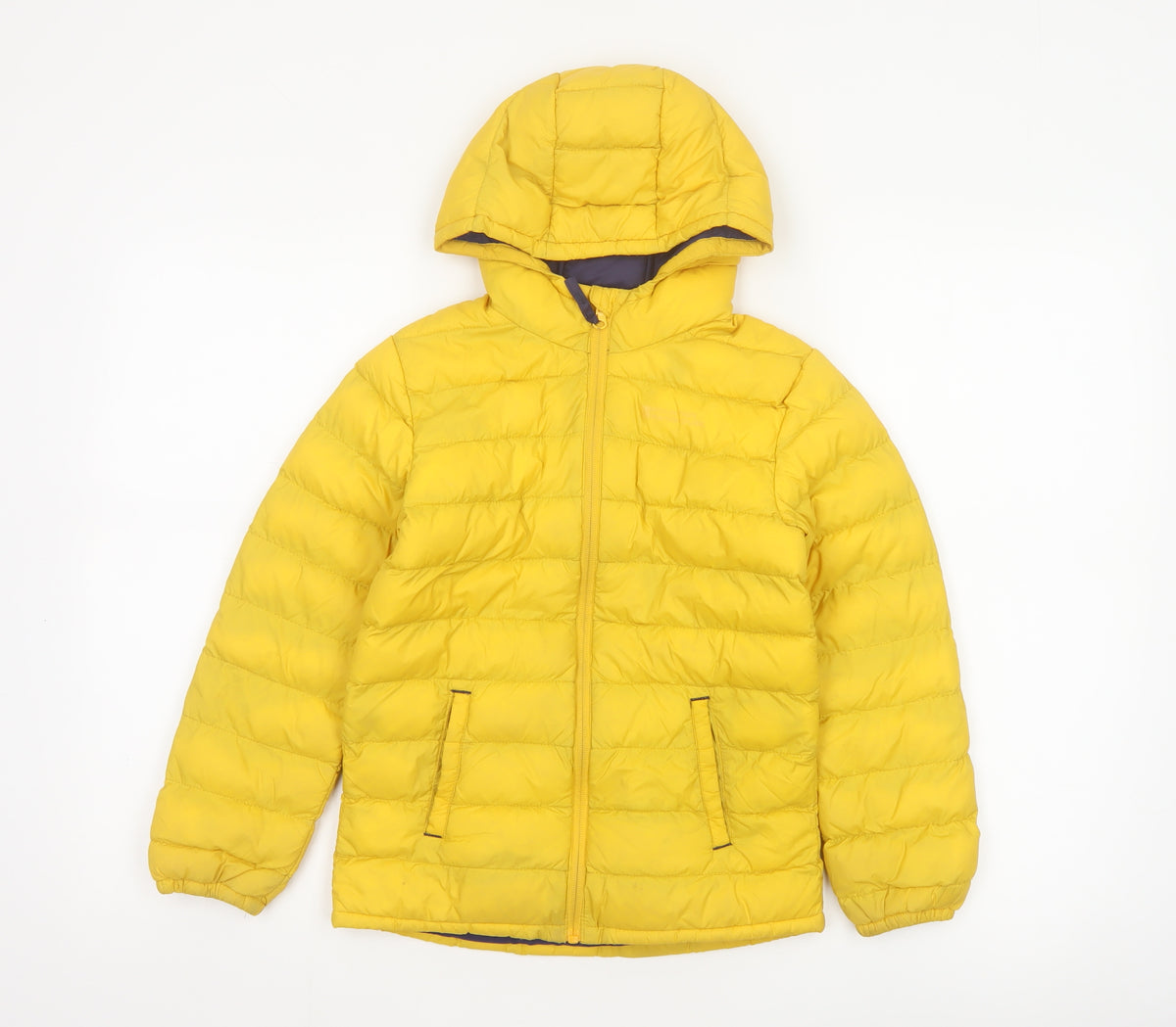Mountain Warehouse Boys Yellow 7-8 Years Puffer Jacket Hooded Water Resistant