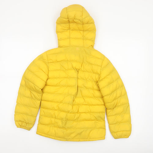 Mountain Warehouse Boys Yellow 7-8 Years Puffer Jacket Hooded Water Resistant
