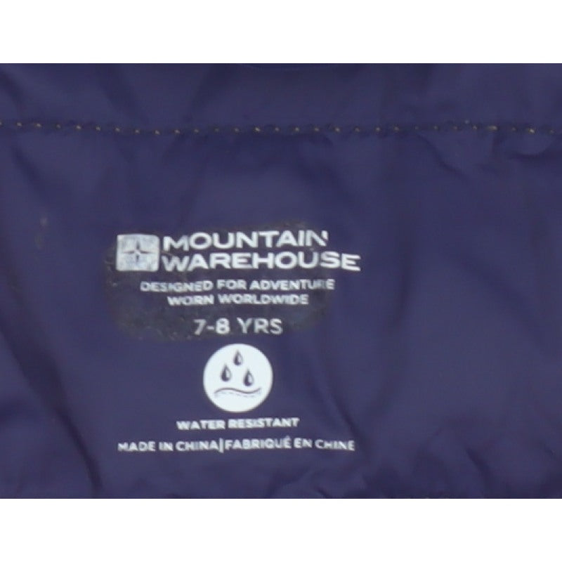 Mountain Warehouse Boys Yellow 7-8 Years Puffer Jacket Hooded Water Resistant
