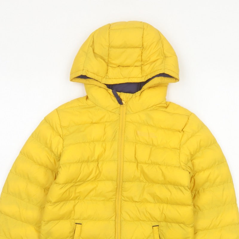 Mountain Warehouse Boys Yellow 7-8 Years Puffer Jacket Hooded Water Resistant