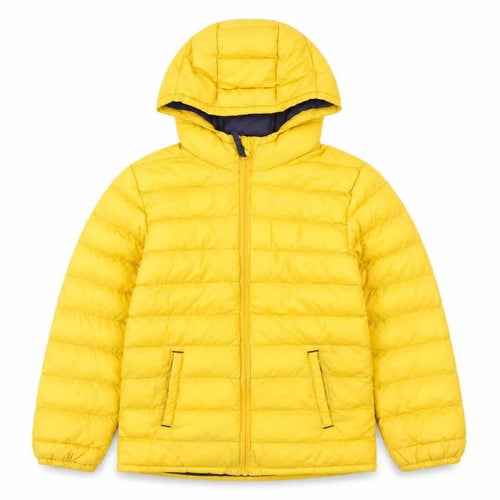 Mountain Warehouse Boys Yellow 7-8 Years Puffer Jacket Hooded Water Resistant