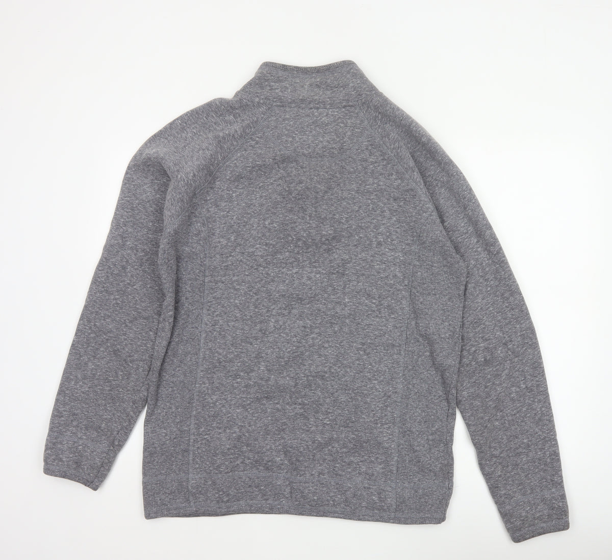 Weird Fish Men’s Grey M 1/4 Zip High Neck Logo Sweatshirt Pullover