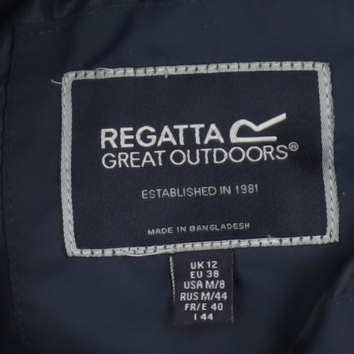 Regatta Women’s Blue UK 12 Quilted Faux Fur Hood Puffer Coat