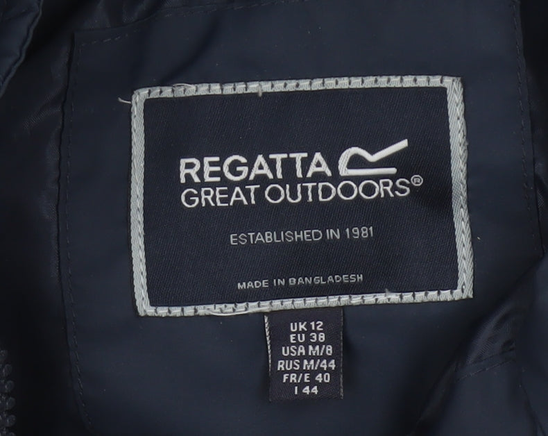 Regatta Women’s Blue UK 12 Quilted Faux Fur Hood Puffer Coat