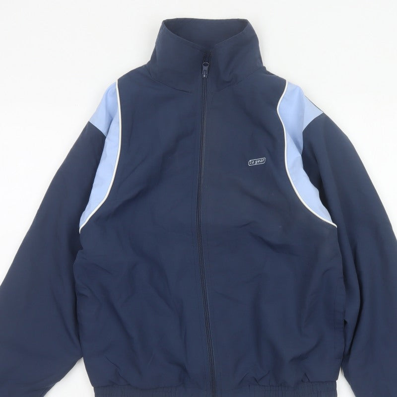 LA Gear Women’s Blue Size 10 Full Zip Sports Jacket Mesh Lined