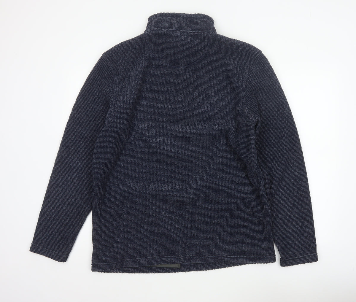 Brand and care label for Peter Storm Men’s Blue M 1/4 Zip Fleece Sweatshirt Pockets
