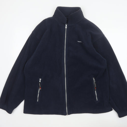 Trespass Men Blue XL Fleece Full Zip Outdoor Jacket