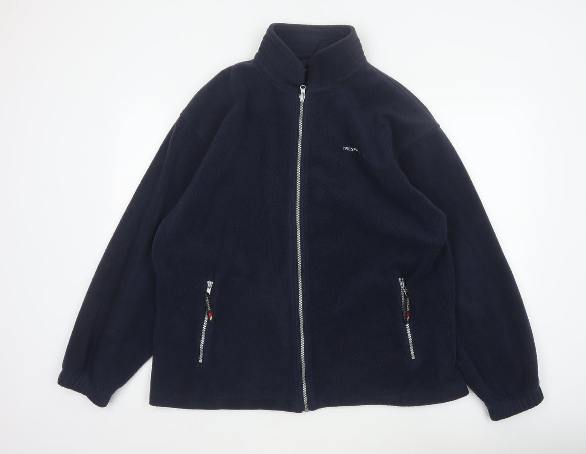 Trespass Men Blue XL Fleece Full Zip Outdoor Jacket
