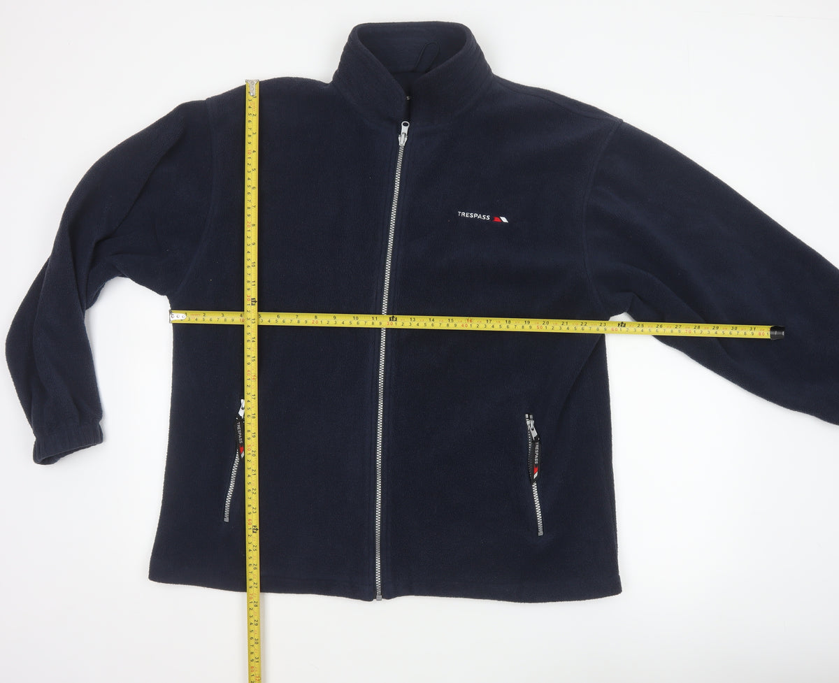 Trespass Men Blue XL Fleece Full Zip Outdoor Jacket