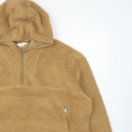 Primark Cares Women’s Beige M Teddy Fleece Half Zip Hoodie