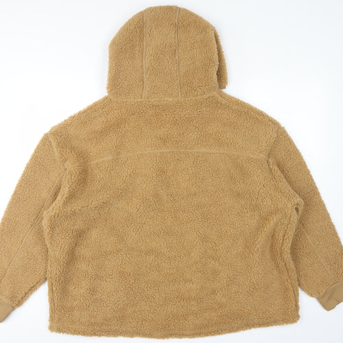 Primark Cares Women’s Beige M Teddy Fleece Half Zip Hoodie