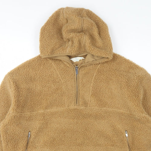 Primark Cares Women’s Beige M Teddy Fleece Half Zip Hoodie
