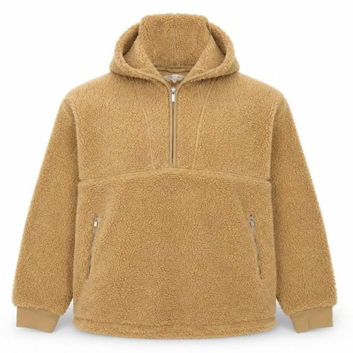 Primark Cares Women’s Beige M Teddy Fleece Half Zip Hoodie