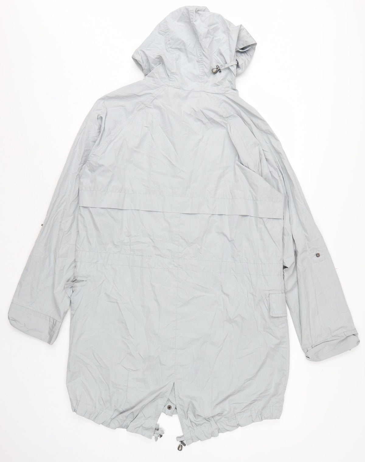 Next Women’s Grey Size 8 Hooded Long Parka Coat