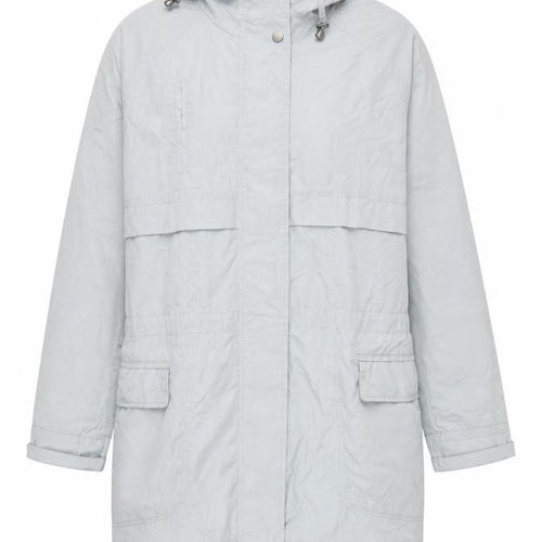 Next Women’s Grey Size 8 Hooded Long Parka Coat