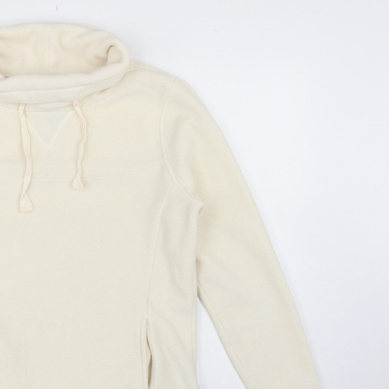 Mantary Women’s Ivory Size 14 Fleece Hoodie Pullover Embroidered