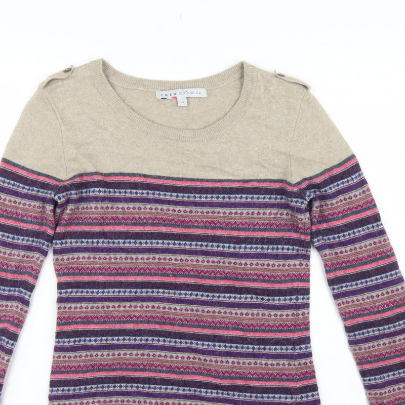 Crew Clothing Co. Women’s Multicoloured Fair Isle Jumper Size 10