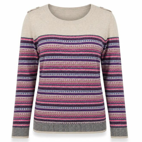 Crew Clothing Co. Women’s Multicoloured Fair Isle Jumper Size 10