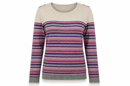 Crew Clothing Co. Women’s Multicoloured Fair Isle Jumper Size 10