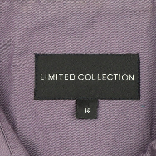 Marks and Spencer Women Purple UK 14 Belted Trench Coat