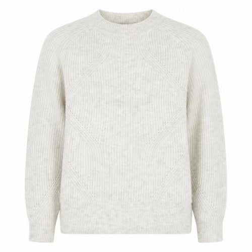 Marks and Spencer Women Ivory S Cable Knit Crew Neck Pullover Jumper