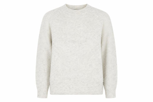 Marks and Spencer Women Ivory S Cable Knit Crew Neck Pullover Jumper