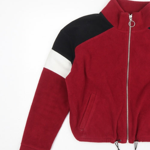 New Look Women’s Multicoloured UK 12 Cropped Fleece Zip Jacket