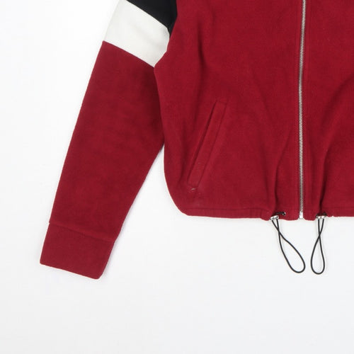 New Look Women’s Multicoloured UK 12 Cropped Fleece Zip Jacket