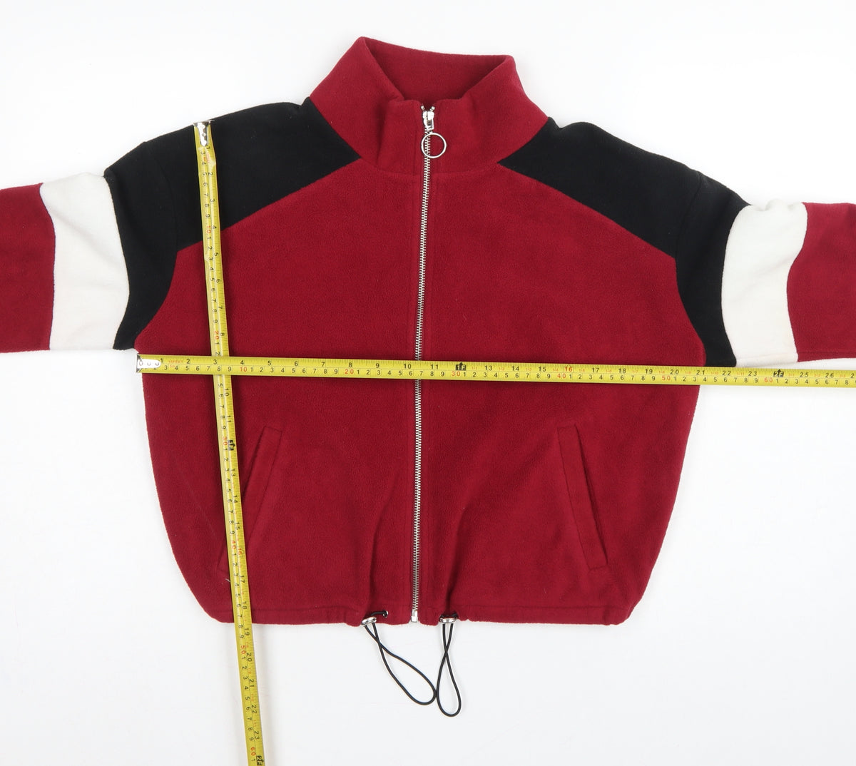 New Look Women’s Multicoloured UK 12 Cropped Fleece Zip Jacket